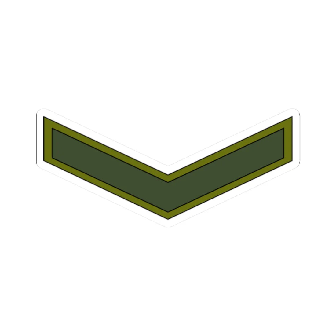 Yemen Army OR 3 (Yemen) (Military Rank) STICKER Vinyl Kiss-Cut Decal 2 Inch White - The Sticker Space