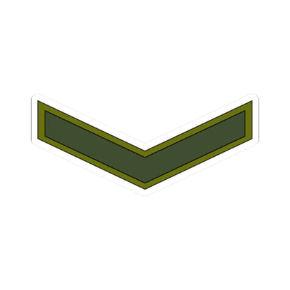 Yemen Army OR 3 (Yemen) (Military Rank) STICKER Vinyl Kiss-Cut Decal 2 Inch White - The Sticker Space