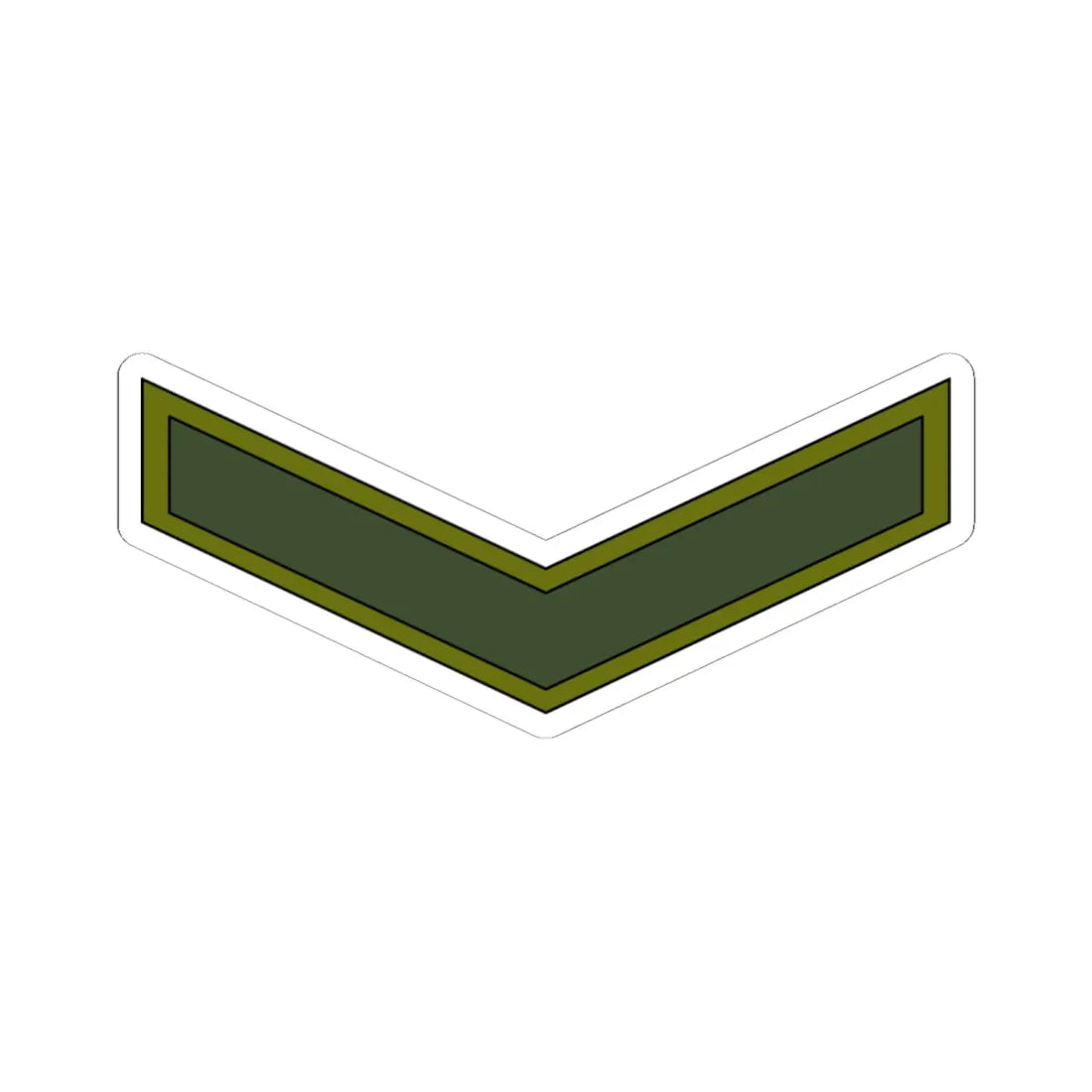 Yemen Army OR 3 (Yemen) (Military Rank) STICKER Vinyl Kiss-Cut Decal 6 Inch White - The Sticker Space