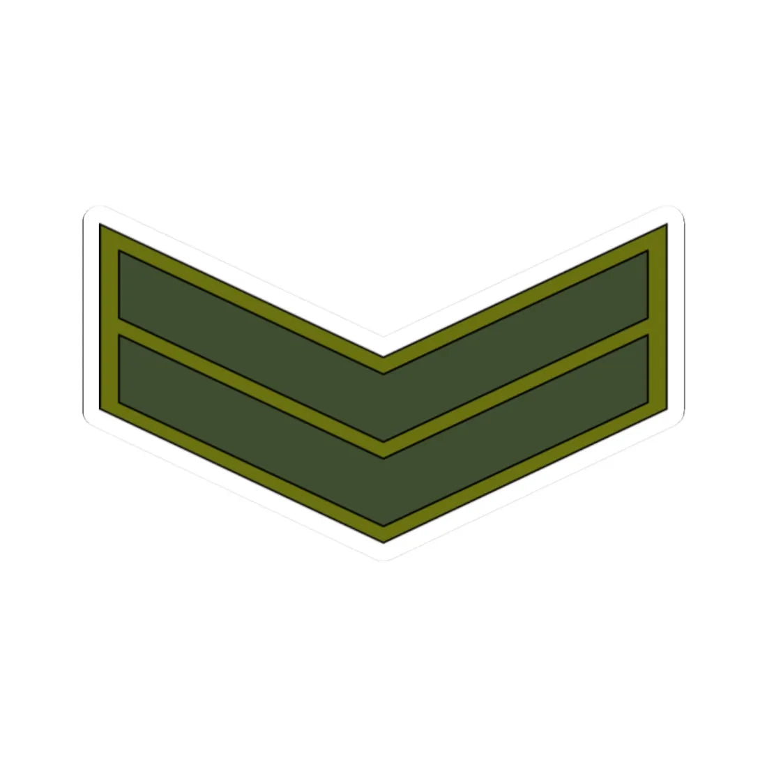 Yemen Army OR 4 (Yemen) (Military Rank) STICKER Vinyl Kiss-Cut Decal 2 Inch White - The Sticker Space