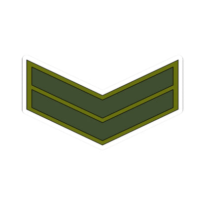 Yemen Army OR 4 (Yemen) (Military Rank) STICKER Vinyl Kiss-Cut Decal 2 Inch White - The Sticker Space