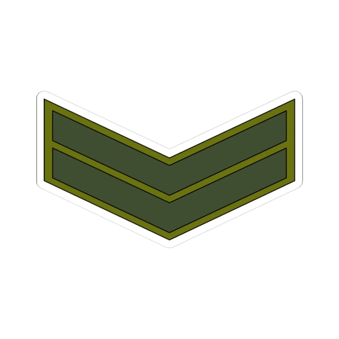 Yemen Army OR 4 (Yemen) (Military Rank) STICKER Vinyl Kiss-Cut Decal 3 Inch White - The Sticker Space