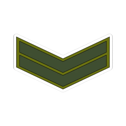 Yemen Army OR 4 (Yemen) (Military Rank) STICKER Vinyl Kiss-Cut Decal 3 Inch White - The Sticker Space