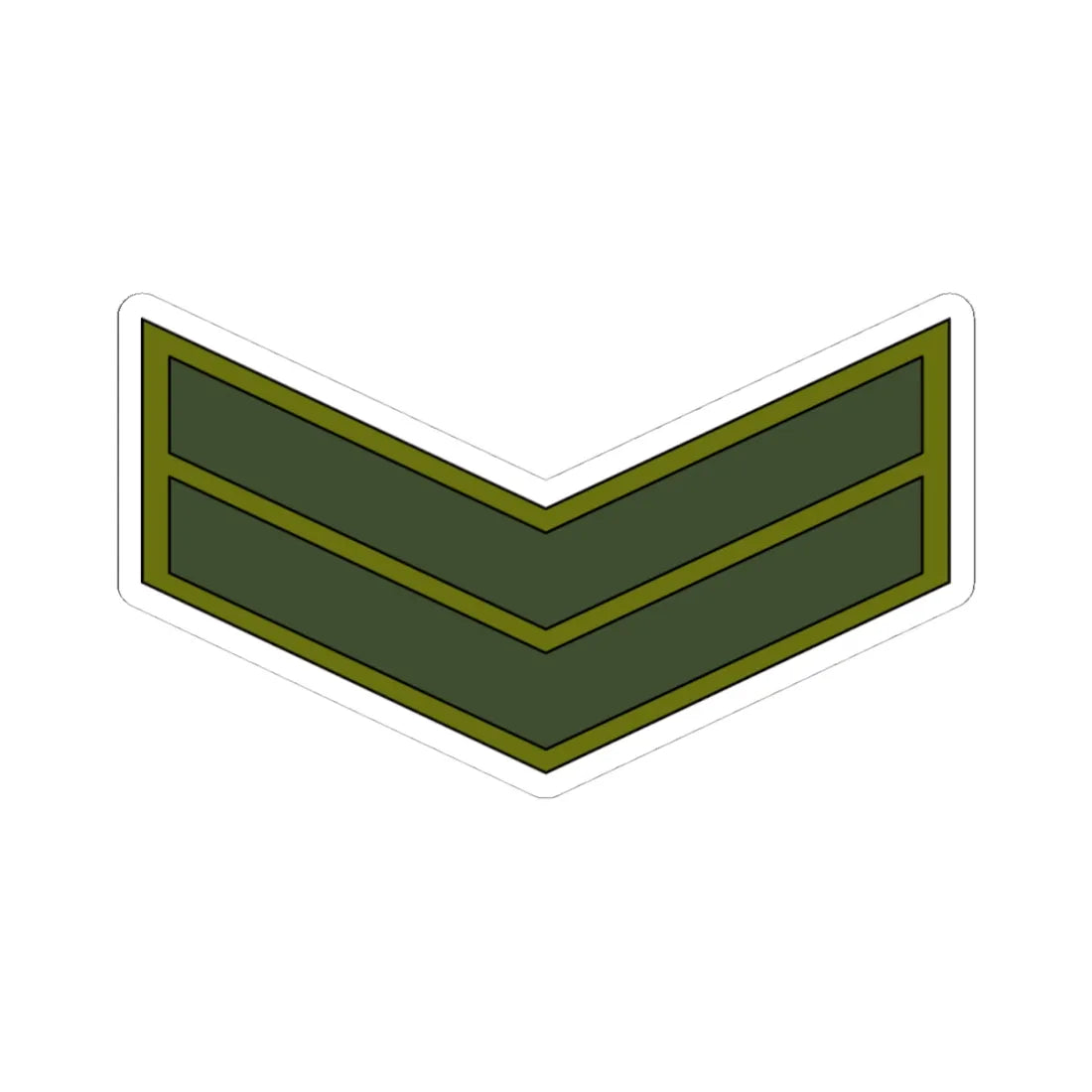 Yemen Army OR 4 (Yemen) (Military Rank) STICKER Vinyl Kiss-Cut Decal 4 Inch White - The Sticker Space