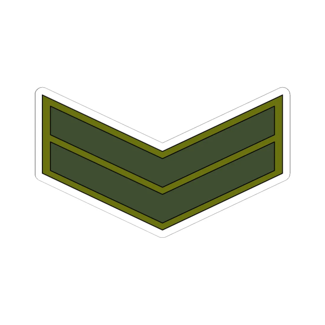 Yemen Army OR 4 (Yemen) (Military Rank) STICKER Vinyl Kiss-Cut Decal 6 Inch White - The Sticker Space