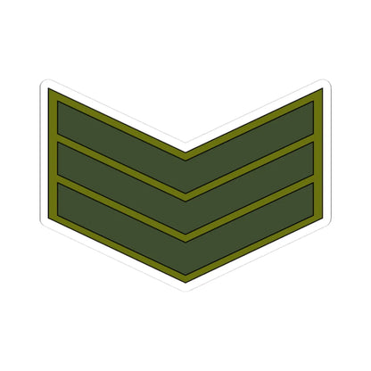 Yemen Army OR 6 (Yemen) (Military Rank) STICKER Vinyl Kiss-Cut Decal 3 Inch White - The Sticker Space