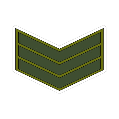 Yemen Army OR 6 (Yemen) (Military Rank) STICKER Vinyl Kiss-Cut Decal 4 Inch White - The Sticker Space