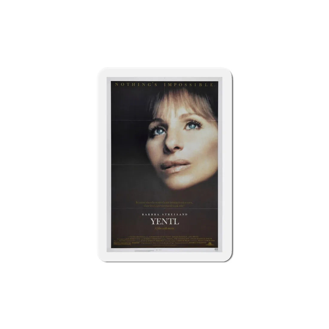 Yentl 1983 Movie Poster Refrigerator Magnet 6 Inch - The Sticker Space