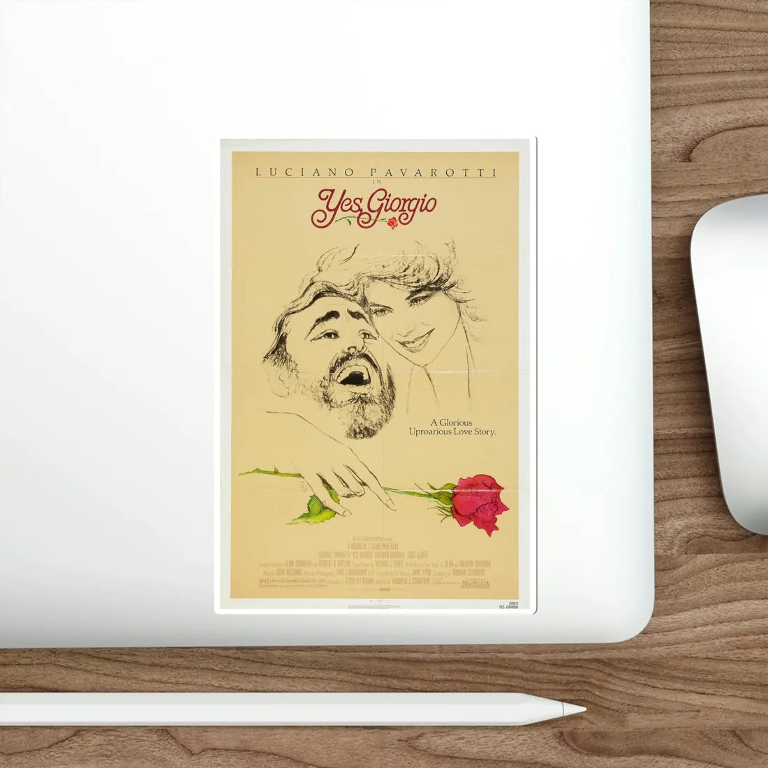 Yes, Giorgio 1982 Movie Poster STICKER Vinyl Die-Cut Decal - The Sticker Space