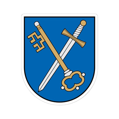 Žygaičiai COA (Lithuania) (Coat of Arms) STICKER Vinyl Kiss-Cut Decal 6 Inch White - The Sticker Space