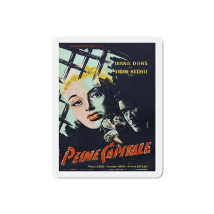 Yield to the Night 1956 Movie Poster Refrigerator Magnet 2 Inch - The Sticker Space