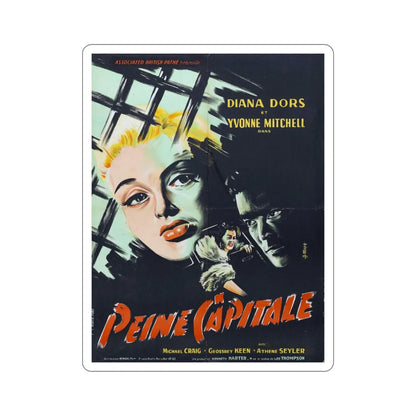 Yield to the Night 1956 Movie Poster STICKER Vinyl Die-Cut Decal 4 Inch - The Sticker Space