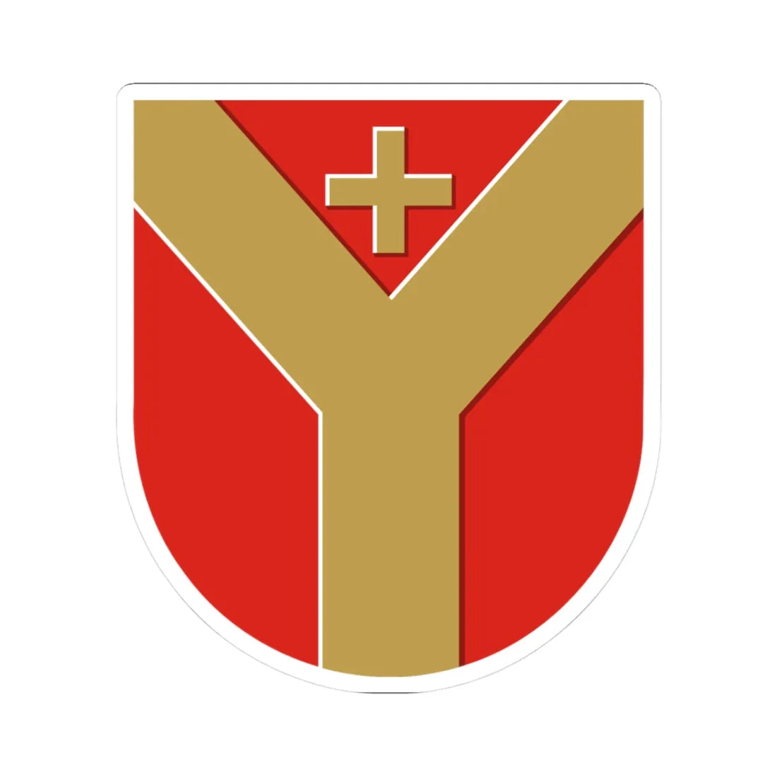 Ylöjärvi.vaakuna (Finland) (Coat of Arms) STICKER Vinyl Kiss-Cut Decal 3 Inch White - The Sticker Space