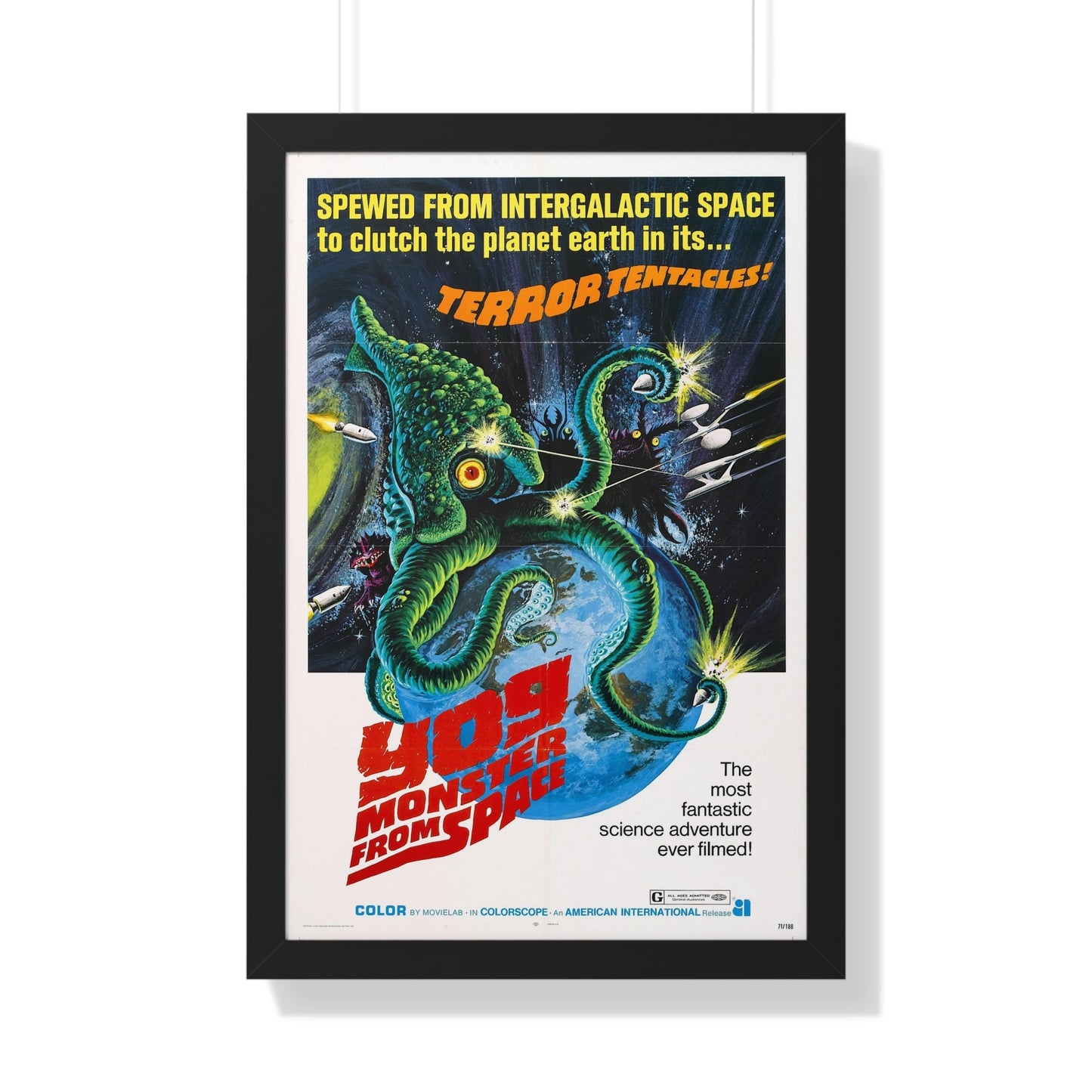 YOG MONSTER FROM SPACE 1970 - Framed Movie Poster-20" x 30"-The Sticker Space