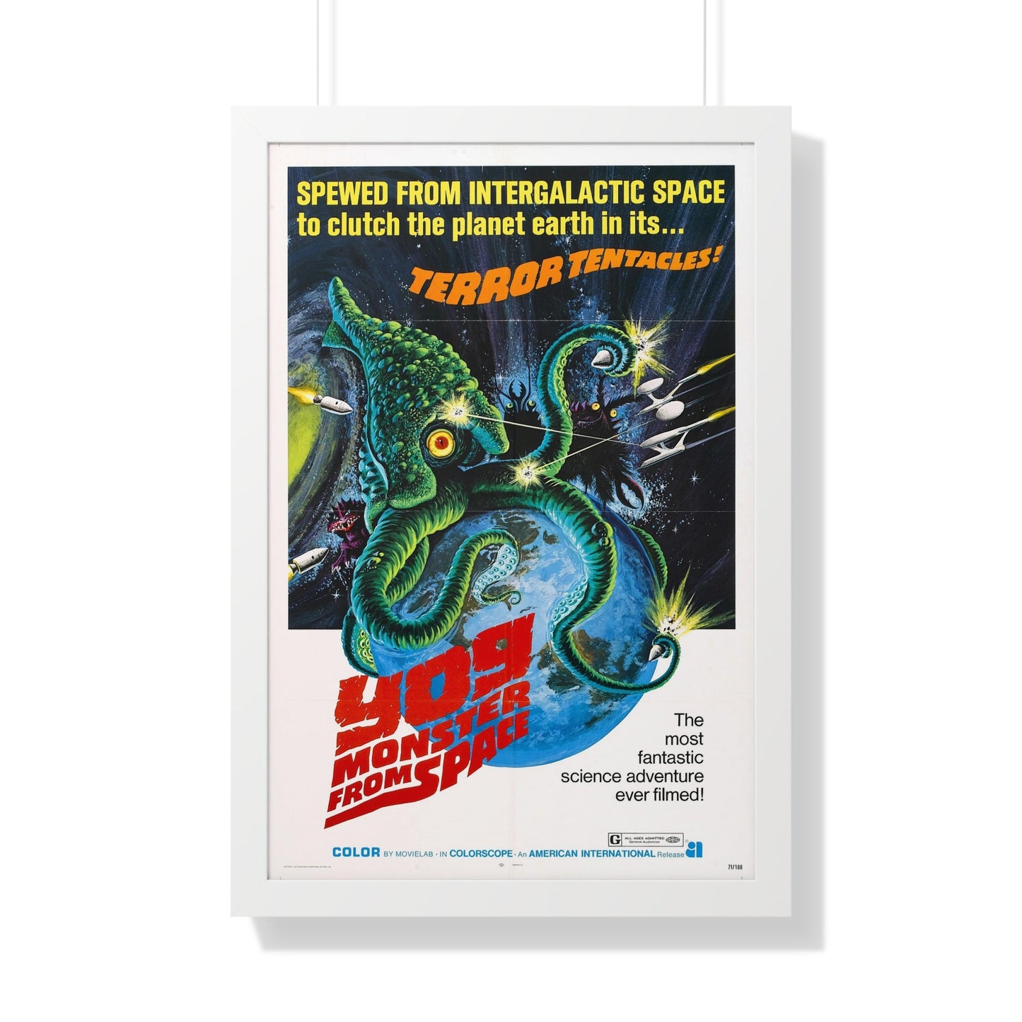 YOG MONSTER FROM SPACE 1970 - Framed Movie Poster-20" x 30"-The Sticker Space