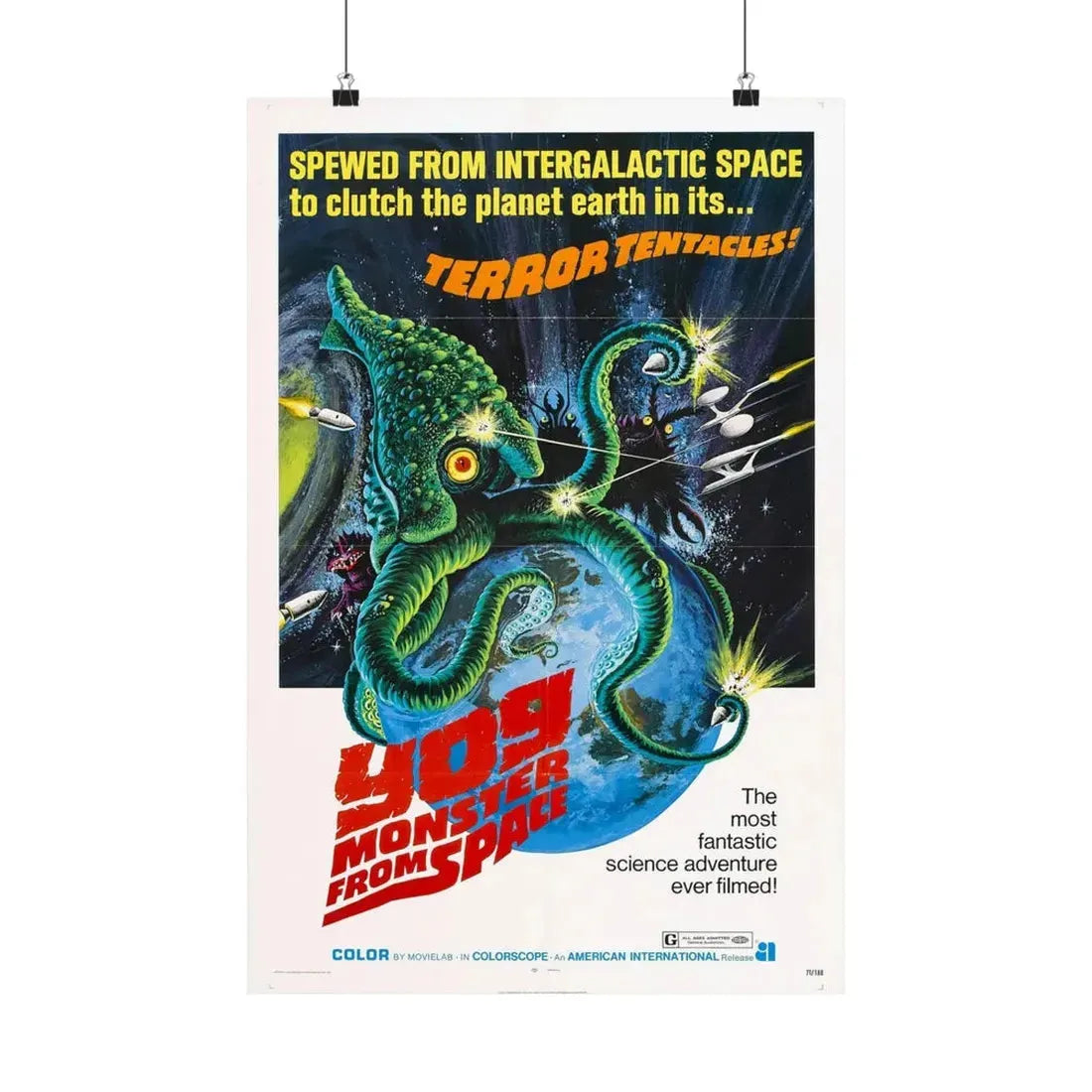 YOG MONSTER FROM SPACE 1970 - Paper Movie Poster 16″ x 24″ Matte - The Sticker Space