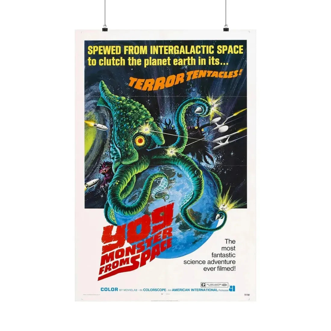 YOG MONSTER FROM SPACE 1970 - Paper Movie Poster 24″ x 36″ Matte - The Sticker Space