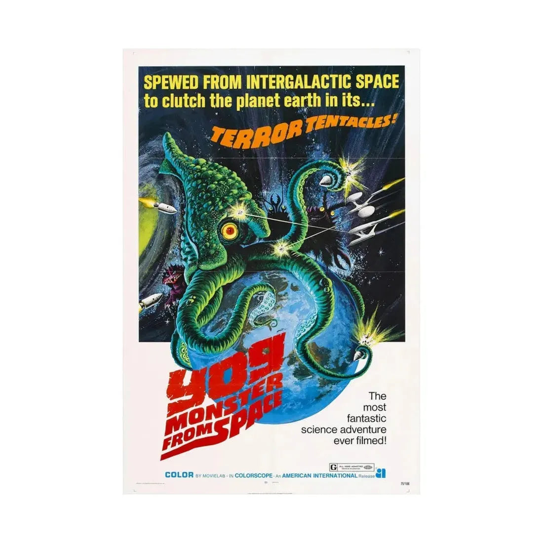 YOG MONSTER FROM SPACE 1970 - Paper Movie Poster - The Sticker Space