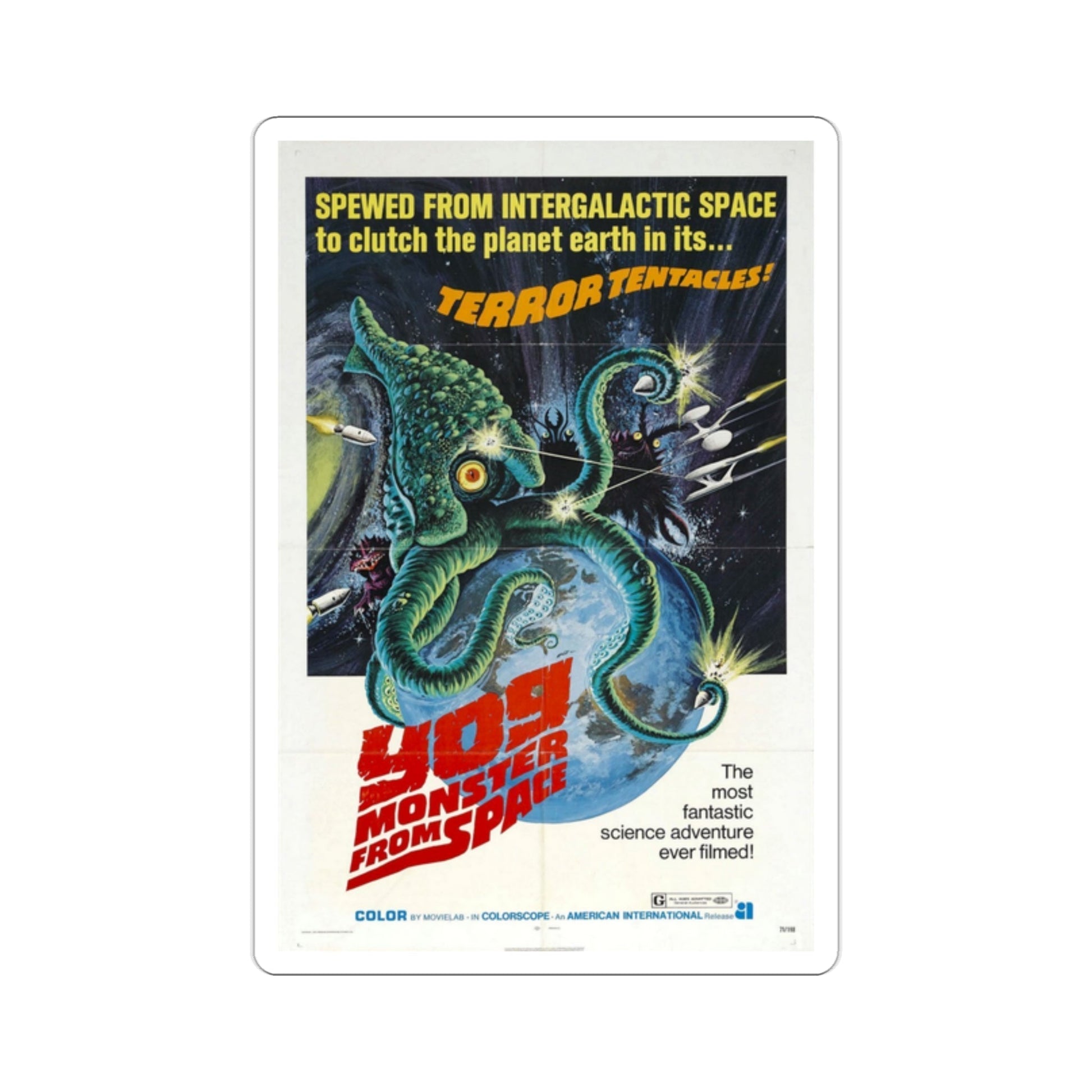 Yog Monster from Space 1971 Movie Poster STICKER Vinyl Die-Cut Decal-2 Inch-The Sticker Space