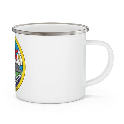 Yokosuka Japan NAVPACMETOFAC (U.S. Navy) Enamel Mug 12oz-12oz-The Sticker Space