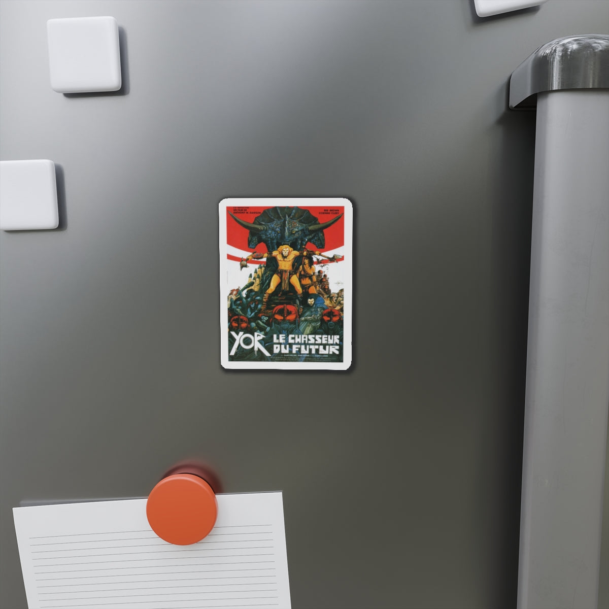 YOR THE HUNTER FROM THE FUTURE 1983 Movie Poster - Refrigerator Magnet-The Sticker Space