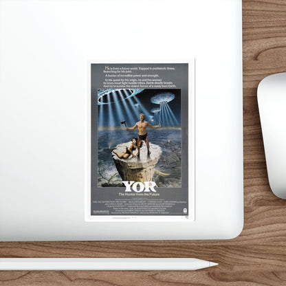 YOR THE HUNTER FROM THE FUTURE (2) 1983 Movie Poster STICKER Vinyl Die-Cut Decal-The Sticker Space