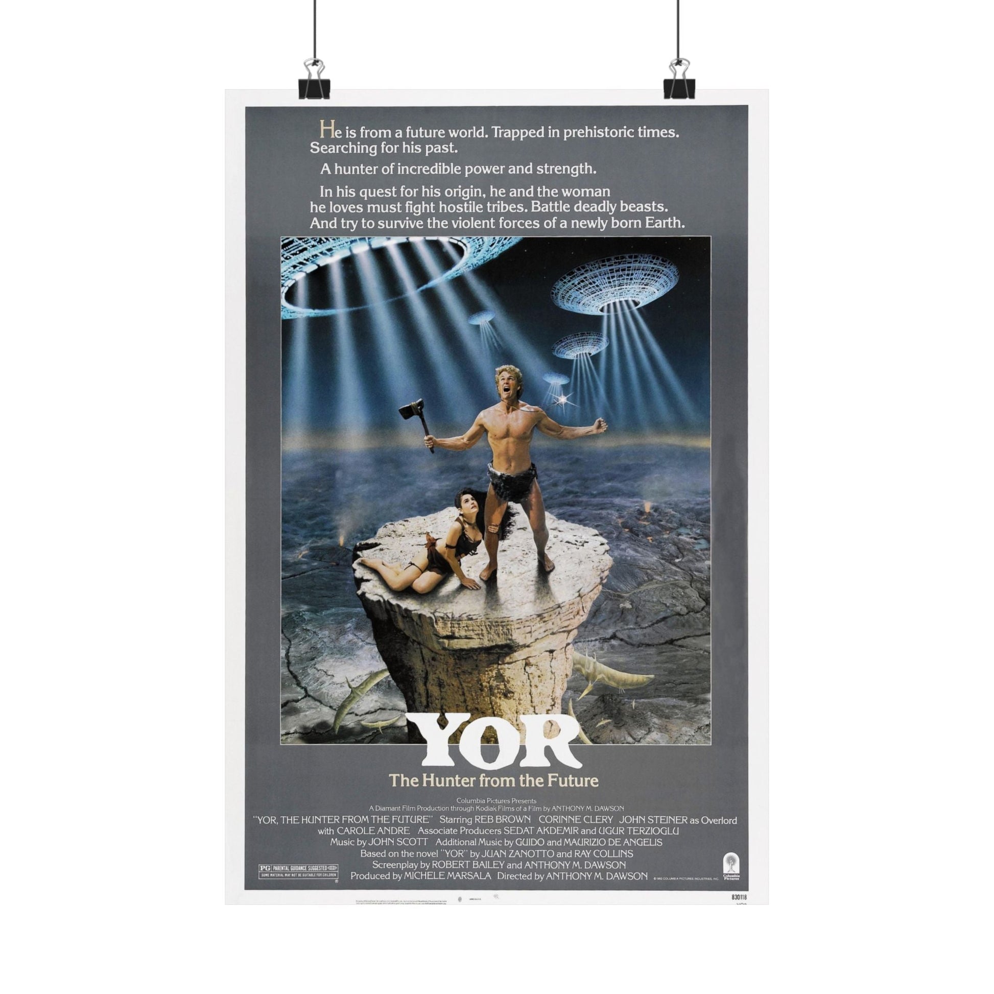 YOR THE HUNTER FROM THE FUTURE (2) 1983 - Paper Movie Poster-12″ x 18″-The Sticker Space