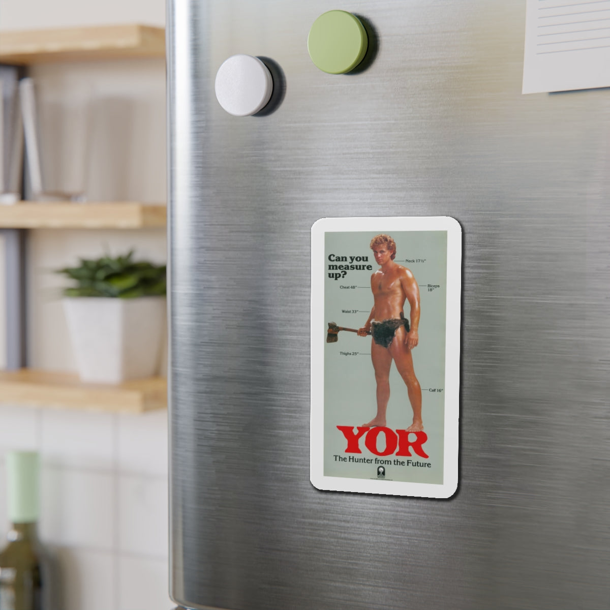 YOR THE HUNTER FROM THE FUTURE (3) 1983 Movie Poster - Refrigerator Magnet-The Sticker Space