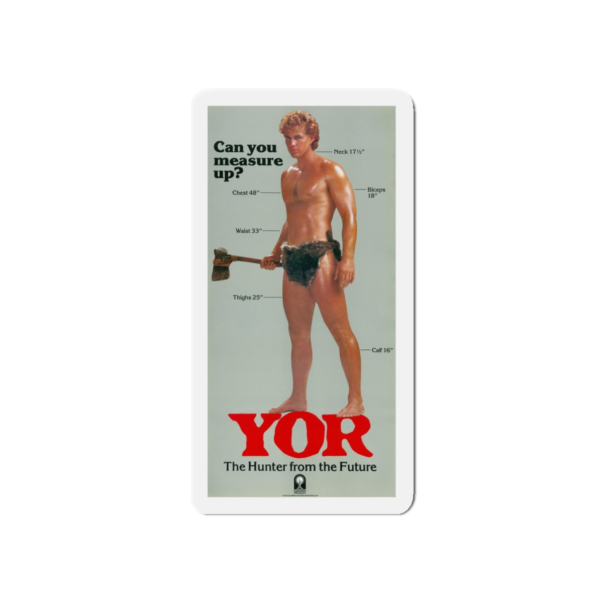 YOR THE HUNTER FROM THE FUTURE (3) 1983 Movie Poster - Refrigerator Magnet-5" x 5"-The Sticker Space