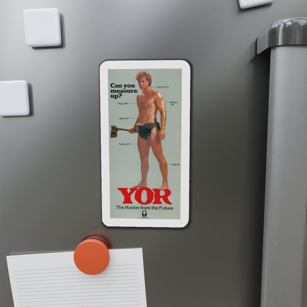 YOR THE HUNTER FROM THE FUTURE (3) 1983 Movie Poster - Refrigerator Magnet-The Sticker Space