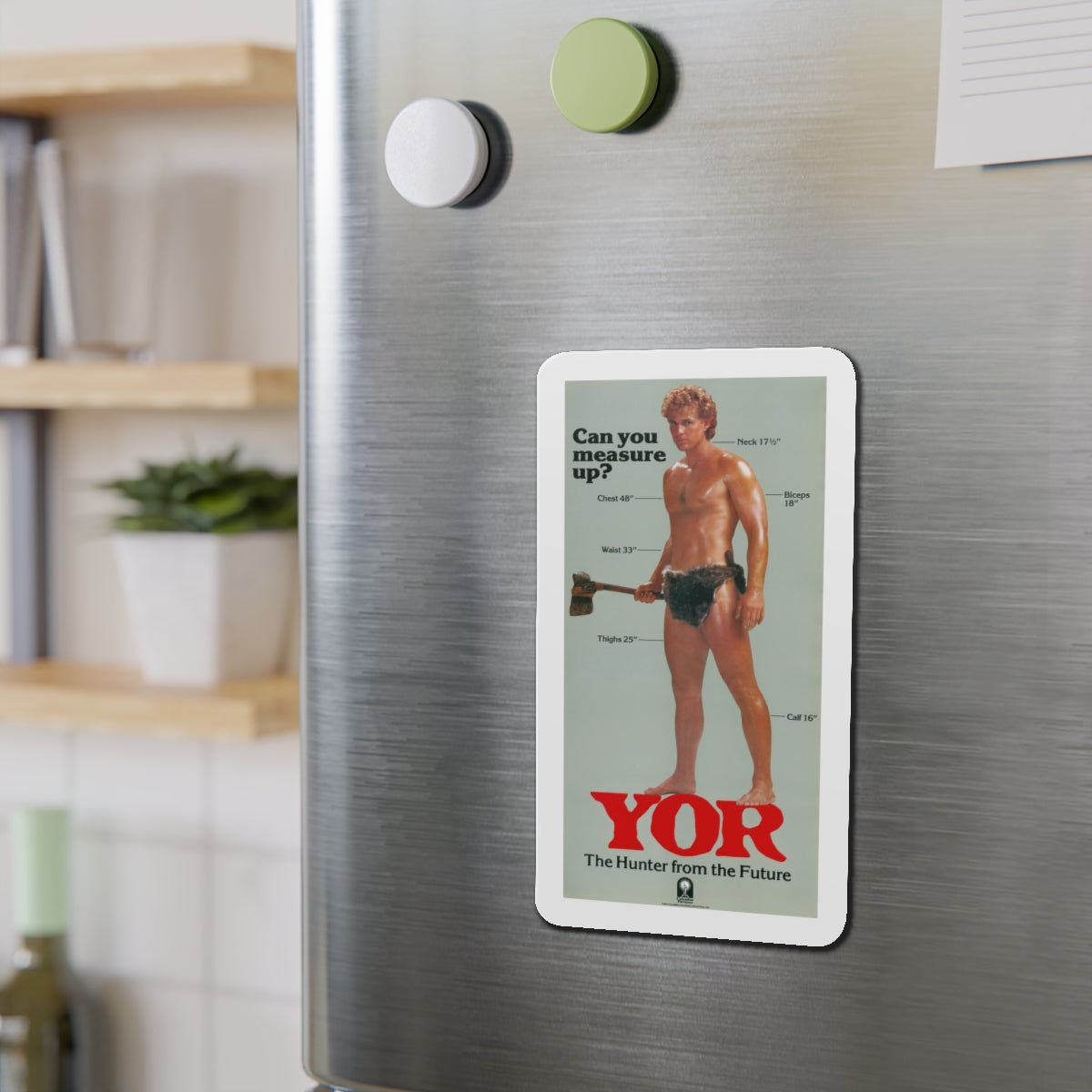 YOR THE HUNTER FROM THE FUTURE (3) 1983 Movie Poster - Refrigerator Magnet-The Sticker Space