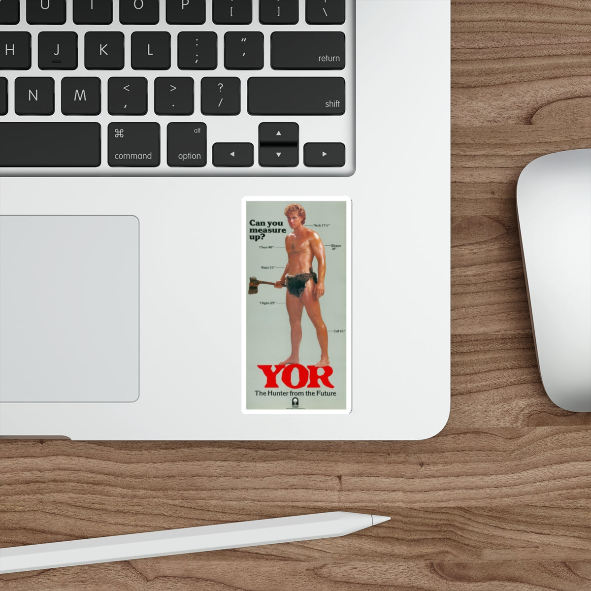 YOR THE HUNTER FROM THE FUTURE (3) 1983 Movie Poster STICKER Vinyl Die-Cut Decal-The Sticker Space