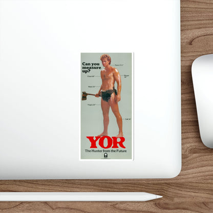 YOR THE HUNTER FROM THE FUTURE (3) 1983 Movie Poster STICKER Vinyl Die-Cut Decal-The Sticker Space