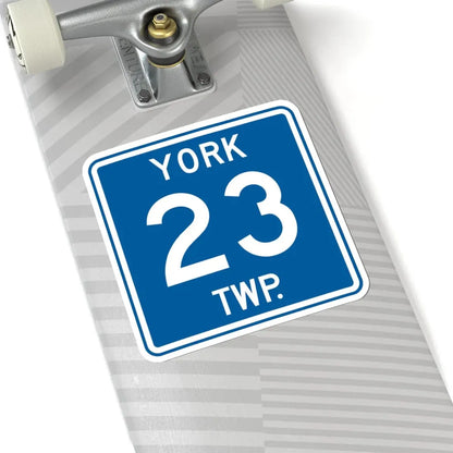 York Township Route 23 Medina County Ohio (Ohio) (Road Sign) STICKER Vinyl Kiss-Cut Decal - The Sticker Space
