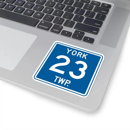 York Township Route 23 Medina County Ohio (Ohio) (Road Sign) STICKER Vinyl Kiss-Cut Decal - The Sticker Space