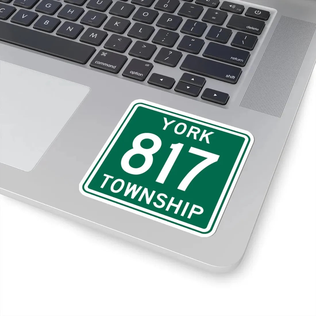 York Township Route 817 Morgan County Ohio (Ohio) (Road Sign) STICKER Vinyl Kiss-Cut Decal - The Sticker Space