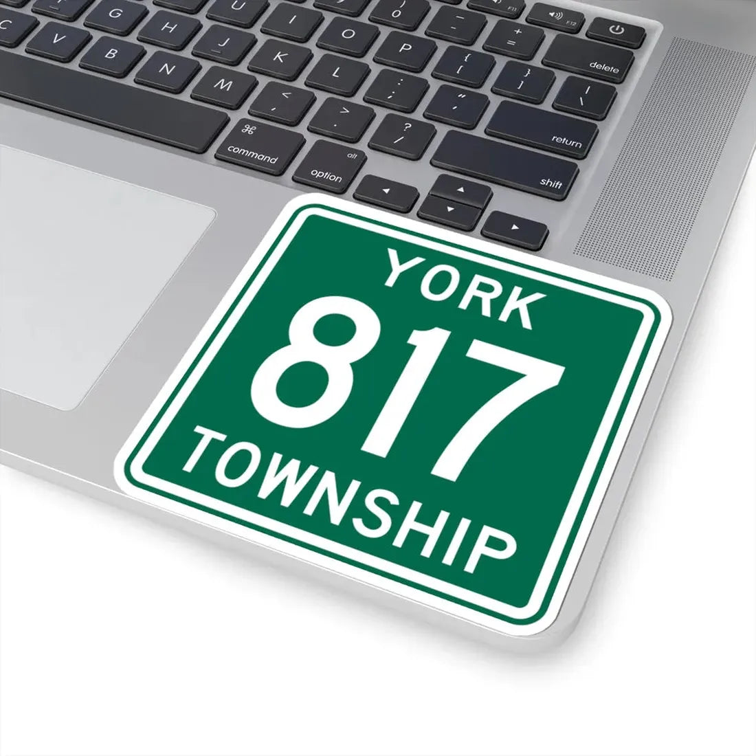 York Township Route 817 Morgan County Ohio (Ohio) (Road Sign) STICKER Vinyl Kiss-Cut Decal - The Sticker Space