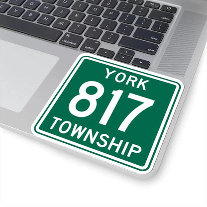 York Township Route 817 Morgan County Ohio (Ohio) (Road Sign) STICKER Vinyl Kiss-Cut Decal - The Sticker Space