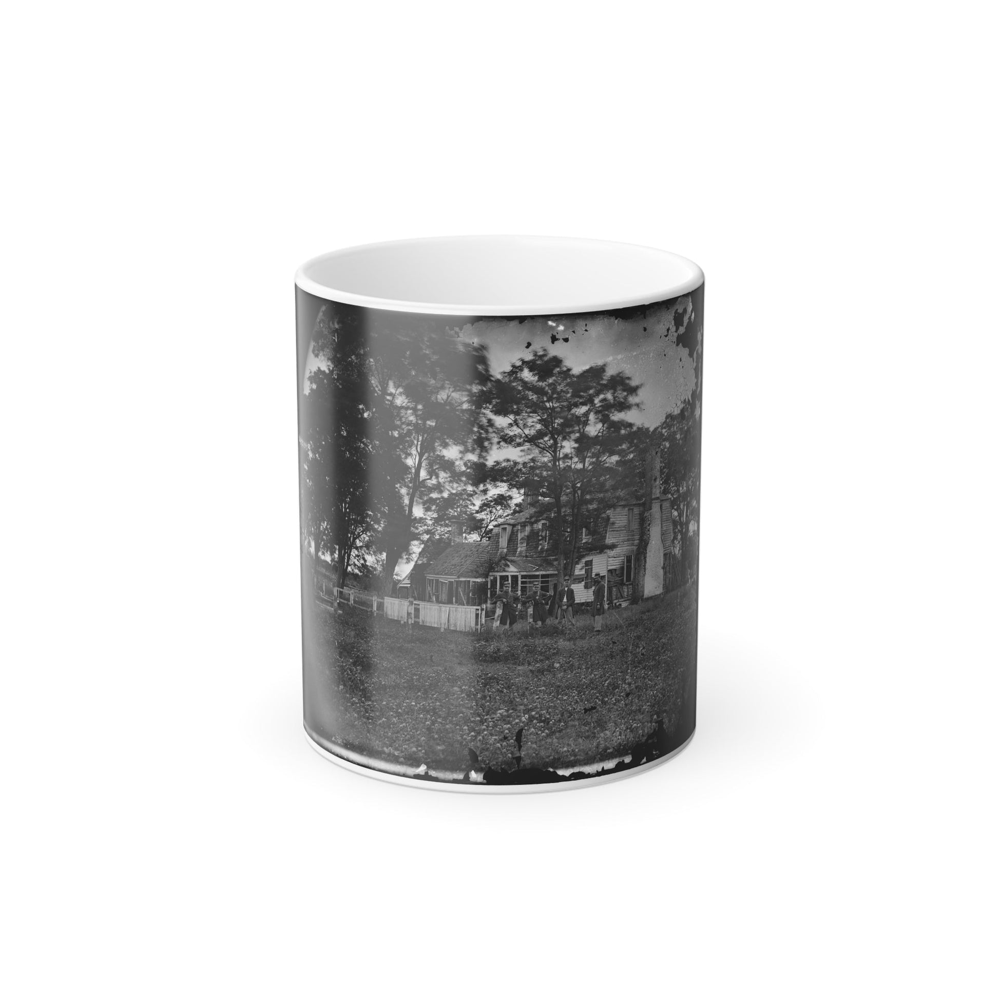 Yorktown, Va. Augustine Moore House, in Which Lord Cornwallis Signed the Capitulation of 1781 (U.S. Civil War) Color Morphing Mug 11oz-11oz-The Sticker Space