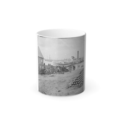 Yorktown, Va. Embarkation for White House Landing, Va. (U.S. Civil War) Color Morphing Mug 11oz-11oz-The Sticker Space