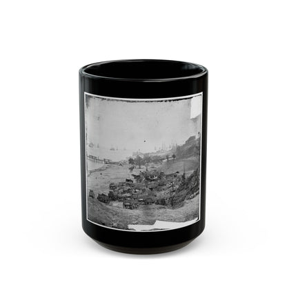 Yorktown, Va. Federal Wagon Park (U.S. Civil War) Black Coffee Mug-15oz-The Sticker Space