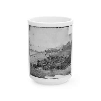 Yorktown, Va. Federal Wagon Park (U.S. Civil War) White Coffee Mug-15oz-The Sticker Space