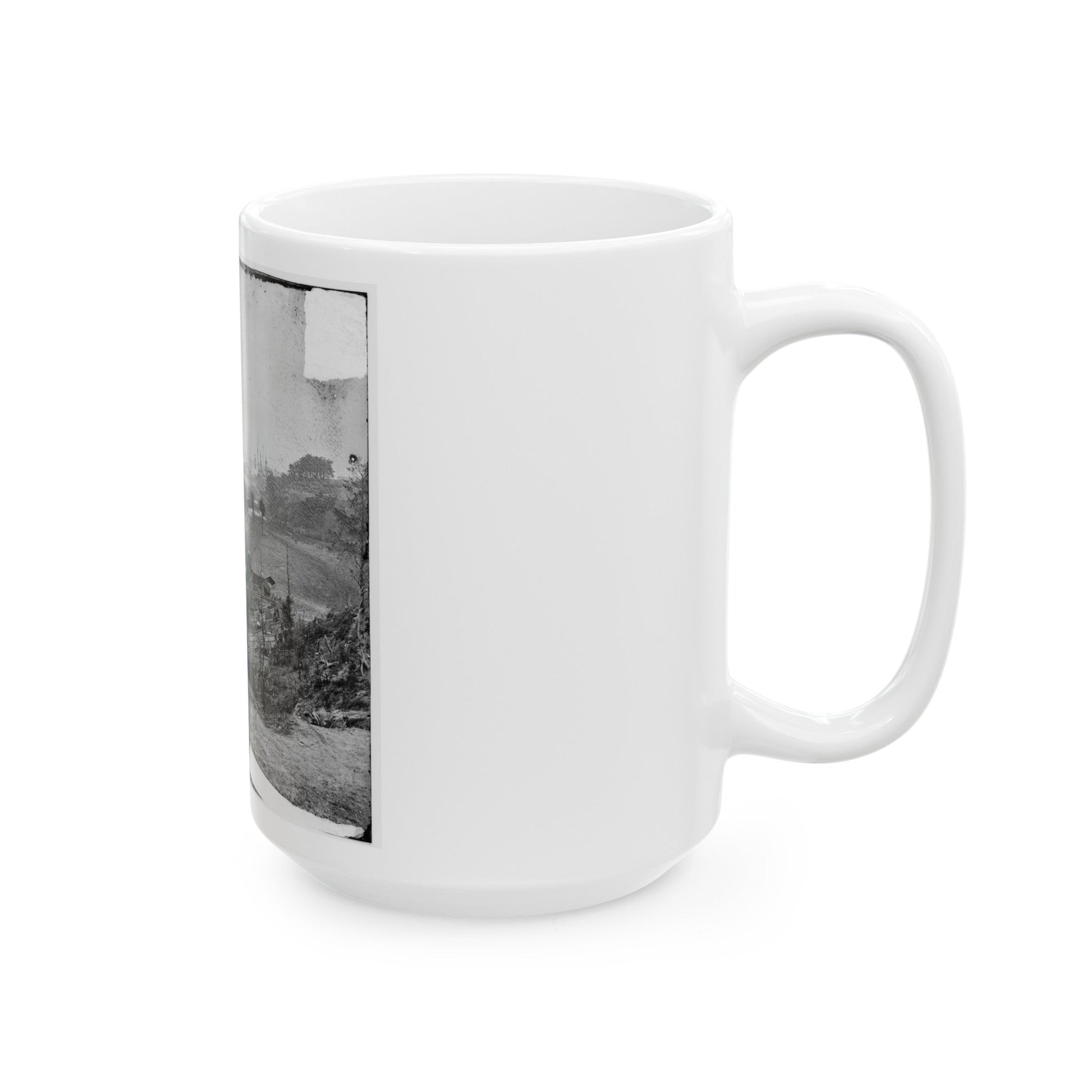 Yorktown, Va. Federal Wagon Park (U.S. Civil War) White Coffee Mug-The Sticker Space