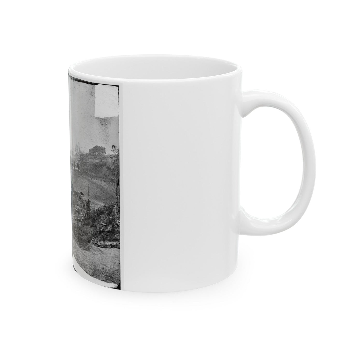 Yorktown, Va. Federal Wagon Park (U.S. Civil War) White Coffee Mug-The Sticker Space