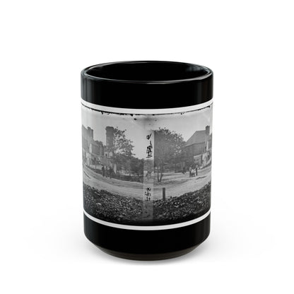 Yorktown, Va. Headquarters Of Gen. John B. Magruder (U.S. Civil War) Black Coffee Mug-15oz-The Sticker Space