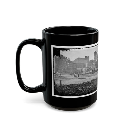 Yorktown, Va. Headquarters Of Gen. John B. Magruder (U.S. Civil War) Black Coffee Mug-The Sticker Space