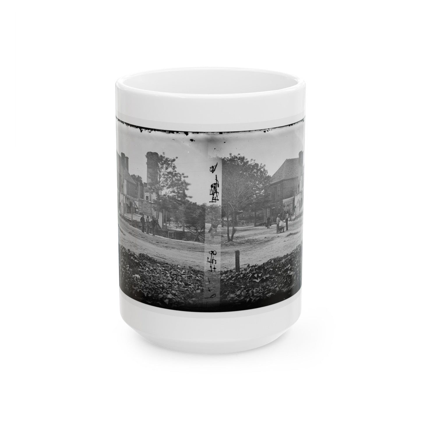 Yorktown, Va. Headquarters Of Gen. John B. Magruder (U.S. Civil War) White Coffee Mug-15oz-The Sticker Space