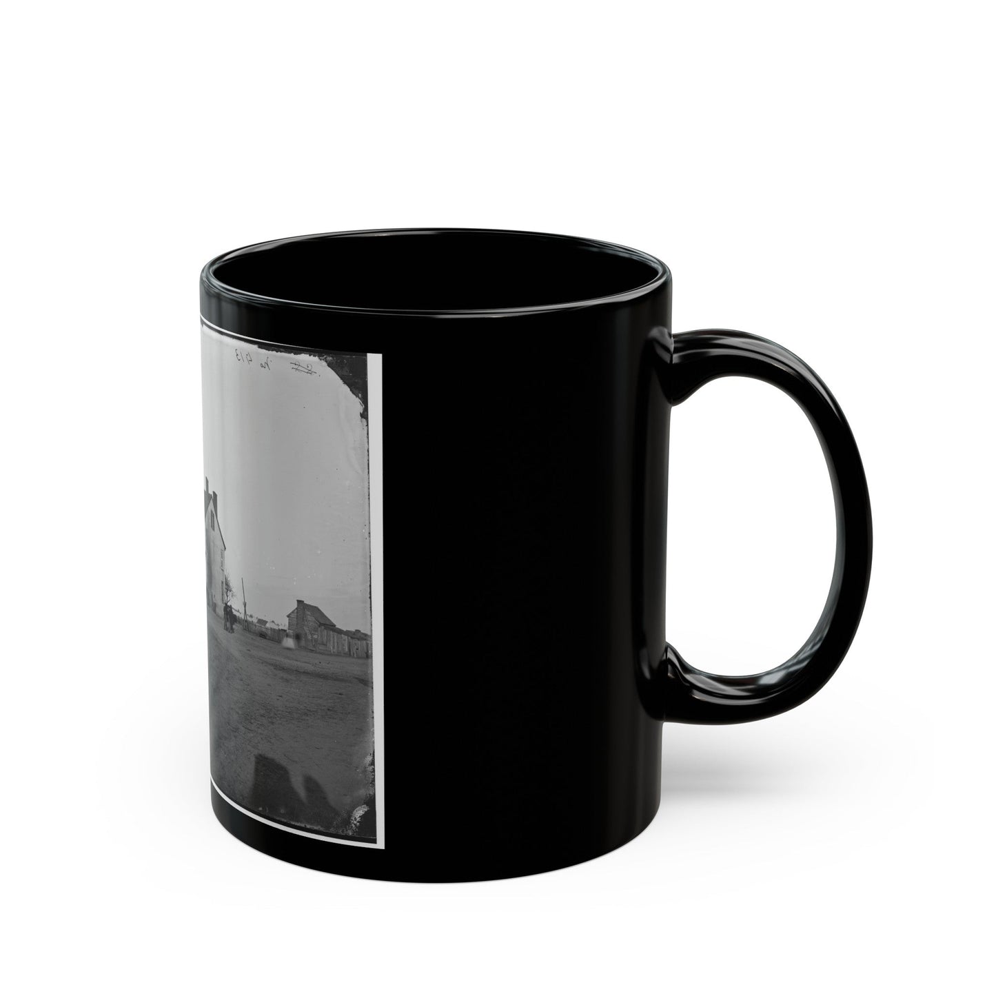 Yorktown, Va. Tabb House (U.S. Civil War) Black Coffee Mug-The Sticker Space