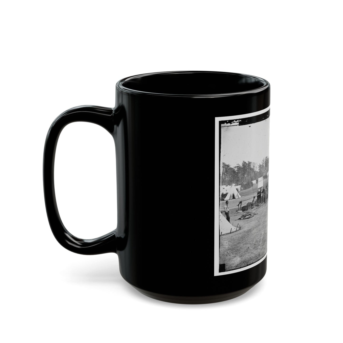 Yorktown, Va., Vicinity. Headquarters Of Gen. George B. Mcclellan, Camp Winfield Scott (U.S. Civil War) Black Coffee Mug-The Sticker Space