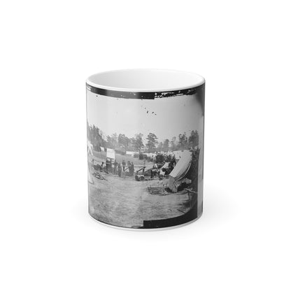 Yorktown, Va., Vicinity. Headquarters of Gen. George B. Mcclellan, Camp Winfield Scott (U.S. Civil War) Color Morphing Mug 11oz-11oz-The Sticker Space